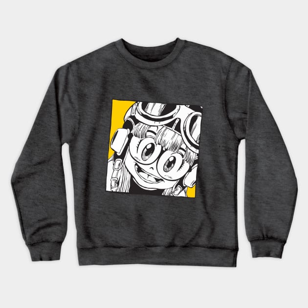 GAROU! - Arale Pilot Crewneck Sweatshirt by GAROU